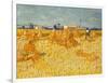 Harvest. Oil on canvas.-Vincent van Gogh-Framed Giclee Print