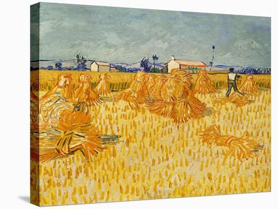 Harvest. Oil on canvas.-Vincent van Gogh-Stretched Canvas