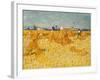 Harvest. Oil on canvas.-Vincent van Gogh-Framed Giclee Print