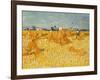 Harvest. Oil on canvas.-Vincent van Gogh-Framed Giclee Print