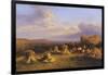 Harvest Scene, 1876-George Cole-Framed Giclee Print