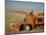 Harvest Story: Combines Harvest Wheat at Ranch in Texas-Ralph Crane-Mounted Photographic Print
