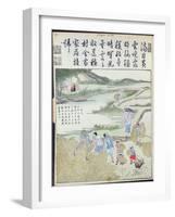 Harvest, the Rice Culture in China-null-Framed Giclee Print