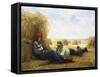 Harvest Time, 1878-Julien Dupre-Framed Stretched Canvas