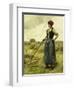 Harvest Time, 1890-Julien Dupre-Framed Giclee Print