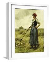 Harvest Time, 1890-Julien Dupre-Framed Giclee Print