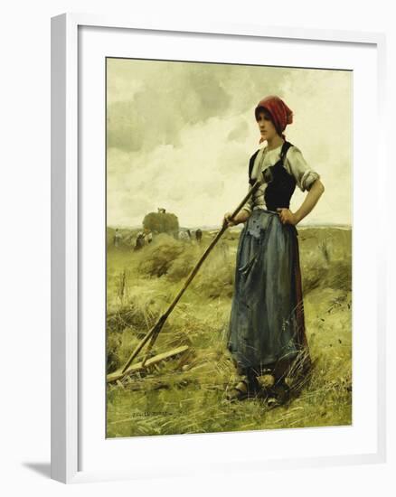 Harvest Time, 1890-Julien Dupre-Framed Giclee Print