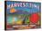 Harvest Time Apple Label - Yakima, WA-Lantern Press-Stretched Canvas