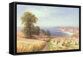 Harvest Time by the Sea, 1881-Edmund George Warren-Framed Stretched Canvas
