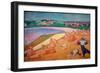 Harvest Time by the Sea, 1891 (Oil on Canvas)-Emile Bernard-Framed Giclee Print