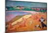 Harvest Time by the Sea, 1891 (Oil on Canvas)-Emile Bernard-Mounted Giclee Print