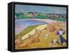 Harvest Time by the Sea, 1891-Emile Bernard-Framed Stretched Canvas