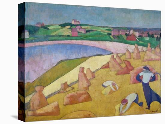 Harvest Time by the Sea, 1891-Emile Bernard-Stretched Canvas