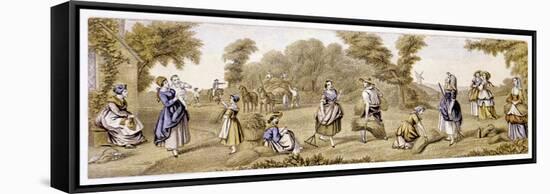 Harvest Time, C1855-null-Framed Stretched Canvas