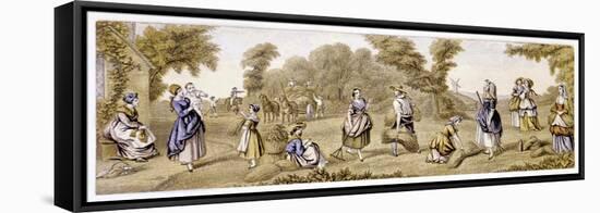 Harvest Time, C1855-null-Framed Stretched Canvas