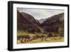 Harvest Time, Llyn Crafnant, North Wales, 1869 (W/C on Paper)-George Wallis-Framed Giclee Print