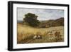 Harvest Time Near Holmbury Hill, Surrey-George Vicat Cole-Framed Giclee Print