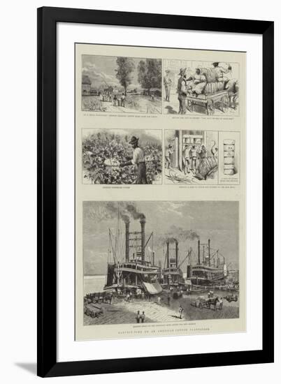 Harvest-Time on an American Cotton Plantation-null-Framed Giclee Print