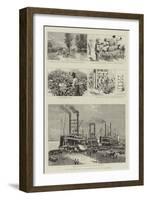 Harvest-Time on an American Cotton Plantation-null-Framed Giclee Print