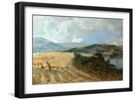 Harvest Time on the Conway River, C.1890-John William Buxton Knight-Framed Giclee Print