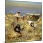 Harvest, Tying the Sheaves, 1902 (Oil on Canvas)-George Clausen-Mounted Giclee Print