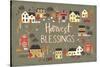 Harvest Village I Script-Laura Marshall-Stretched Canvas