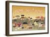 Harvest Village II Script-Laura Marshall-Framed Art Print