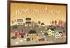 Harvest Village II Script-Laura Marshall-Framed Art Print