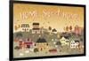 Harvest Village II Script-Laura Marshall-Framed Art Print