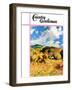 "Harvest Wheat," Country Gentleman Cover, September 1, 1940-null-Framed Giclee Print