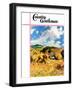 "Harvest Wheat," Country Gentleman Cover, September 1, 1940-null-Framed Giclee Print