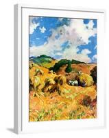 "Harvest Wheat,"September 1, 1940-null-Framed Giclee Print