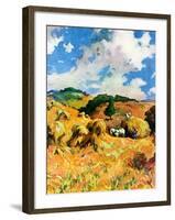 "Harvest Wheat,"September 1, 1940-null-Framed Giclee Print