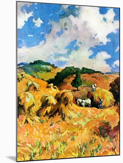 "Harvest Wheat,"September 1, 1940-null-Mounted Giclee Print