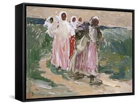 Harvest Women in Russia, 1928-Robert Sterl-Framed Stretched Canvas