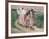 Harvest Women in Russia, 1928-Robert Sterl-Framed Giclee Print