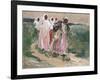 Harvest Women in Russia, 1928-Robert Sterl-Framed Giclee Print