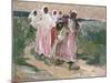 Harvest Women in Russia, 1928-Robert Sterl-Mounted Giclee Print