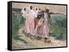 Harvest Women in Russia, 1928-Robert Sterl-Framed Stretched Canvas