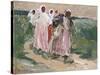 Harvest Women in Russia, 1928-Robert Sterl-Stretched Canvas