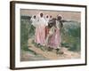 Harvest Women in Russia, 1928-Robert Sterl-Framed Giclee Print