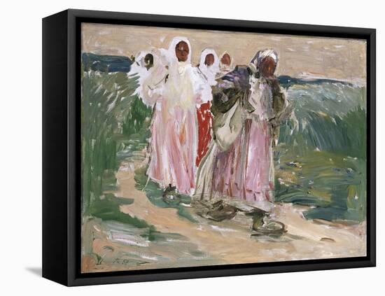 Harvest Women in Russia, 1928-Robert Sterl-Framed Stretched Canvas