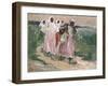 Harvest Women in Russia, 1928-Robert Sterl-Framed Giclee Print