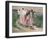 Harvest Women in Russia, 1928-Robert Sterl-Framed Giclee Print