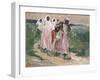 Harvest Women in Russia, 1928-Robert Sterl-Framed Giclee Print