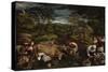 Harvest-Jacopo Bassano-Stretched Canvas