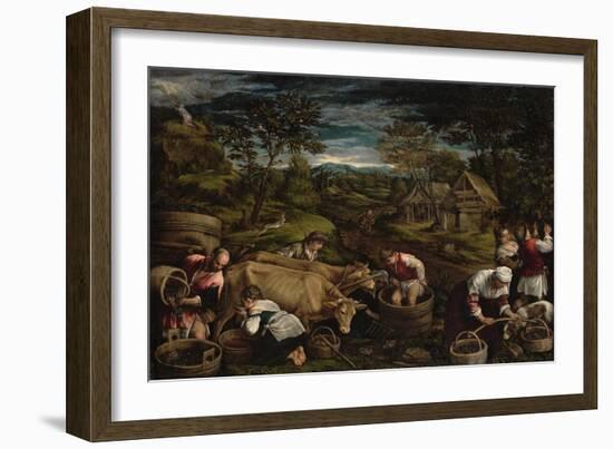 Harvest-Jacopo Bassano-Framed Giclee Print