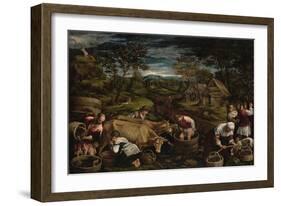 Harvest-Jacopo Bassano-Framed Giclee Print
