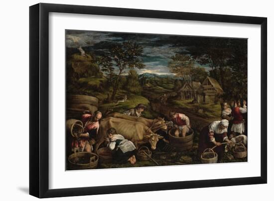 Harvest-Jacopo Bassano-Framed Giclee Print