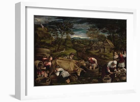 Harvest-Jacopo Bassano-Framed Giclee Print